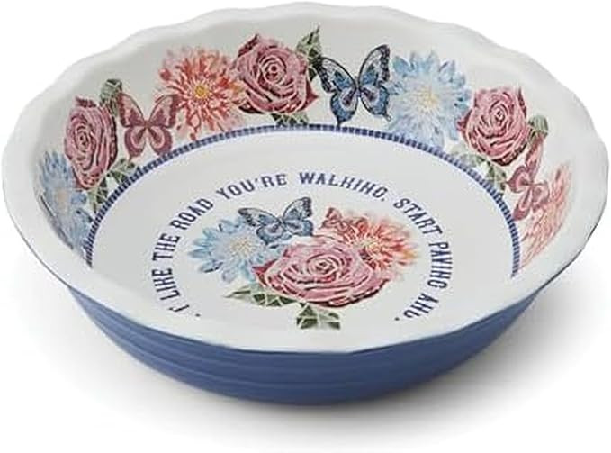 Dolly Parton Pie Dish Durable Stoneware, Even Heat Distribution, Perfect for Sweet and Savory Bak... | Amazon (US)