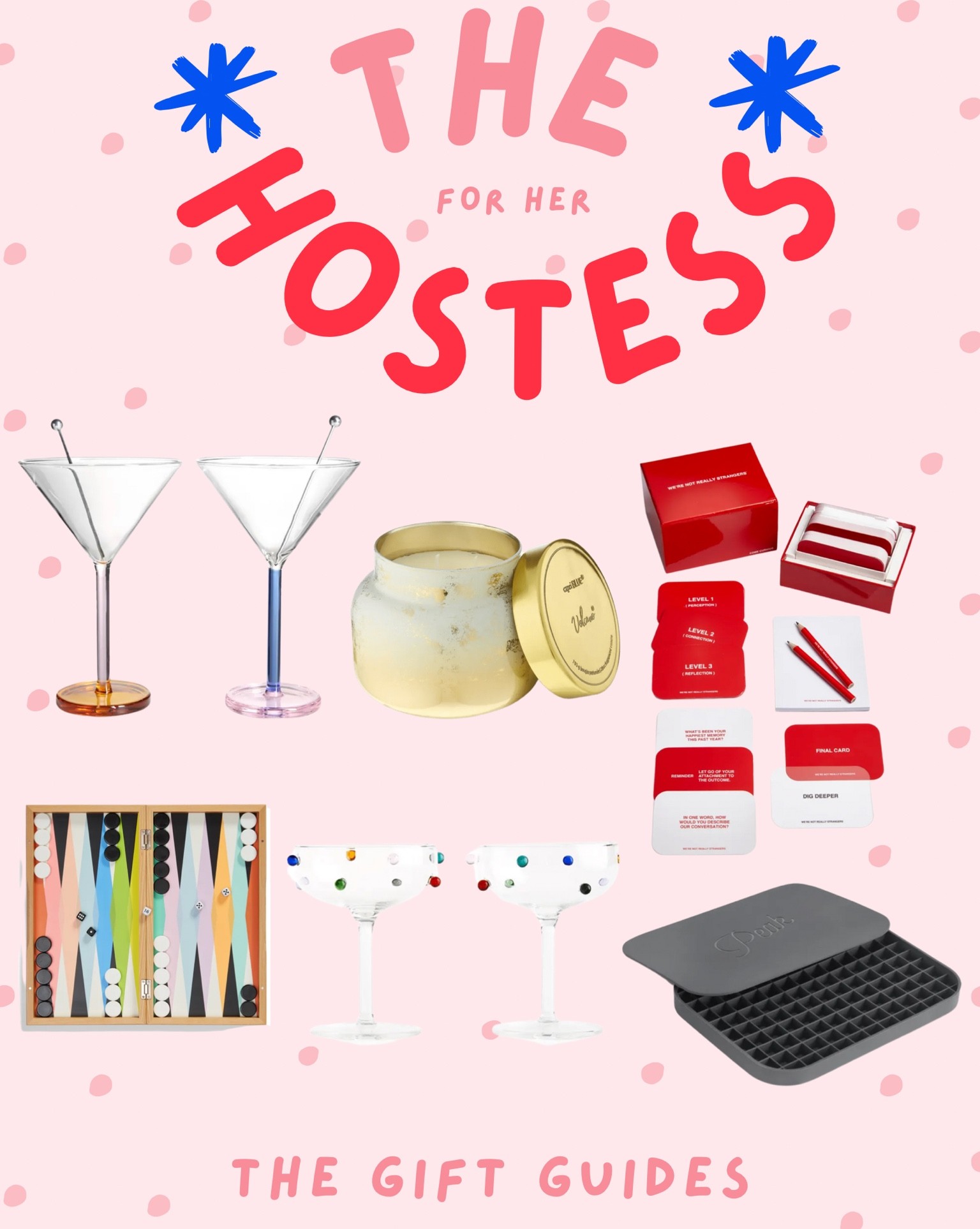 Party queen? Give her new games, fun ice cube trays, and some gorgeous glassware! 

#LTKHoliday #LTKGiftGuide #LTKSeasonal