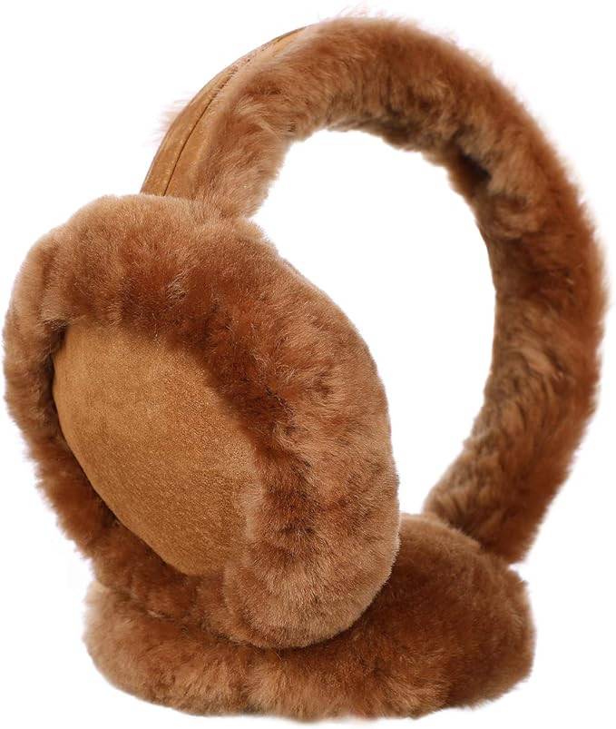Classic Australian sheepskin Earmuff Ear Warmer - Unisex Warm Thermal Earwarmer | Amazon (US)