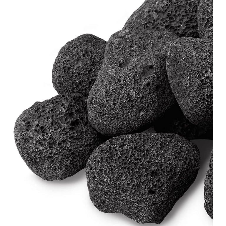 10 Pound Lava Rocks, 1-3 Inch Large Lava Rock for Natural Gas and Propane Fire Pits/Fireplace, Na... | Walmart (US)