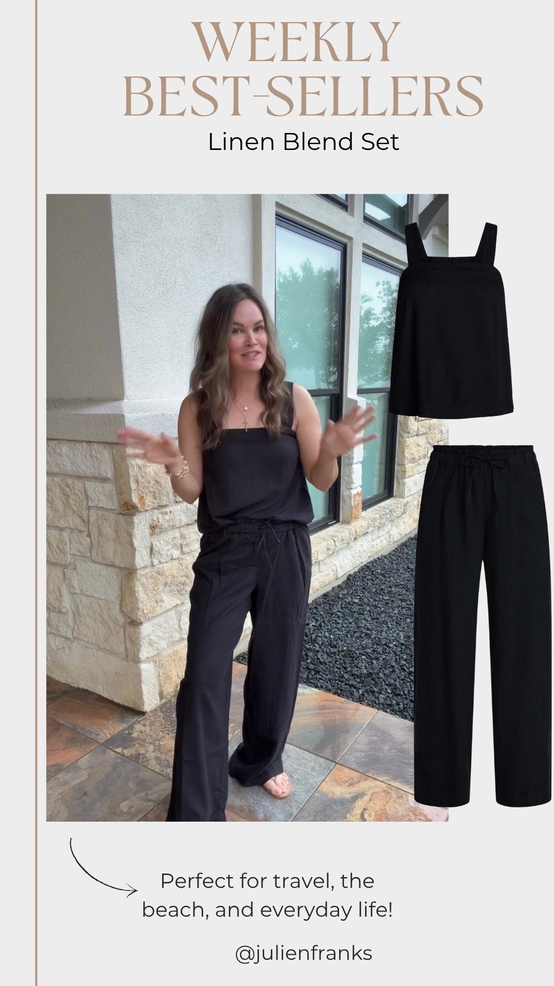 This linen set is seriously so good! Perfect for travel, the beach, and everyday life. Love that you can mic & match these or wear them as a set!

#LTKTravel #LTKootd #LTKmomlife