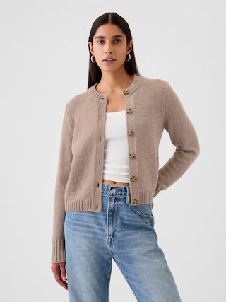 CashSoft Cropped Cardigan | Gap (US)