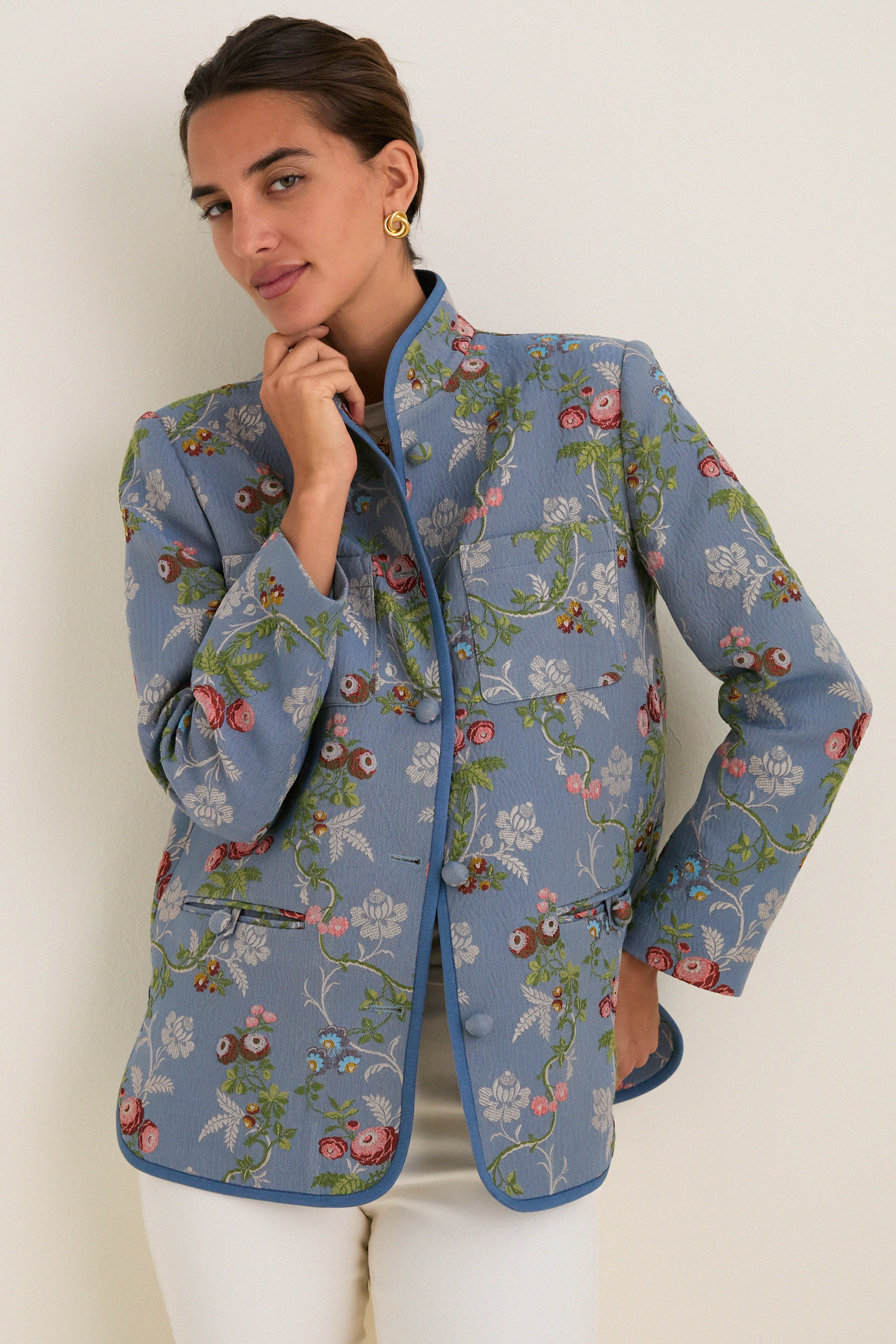 Trellis Bloom Jacquard Harrison Jacket | Tuckernuck (US)