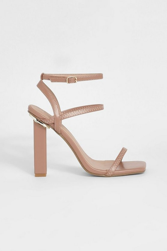 Multi Strap 2 Part Heeled Sandal | Boohoo.com (UK & IE)
