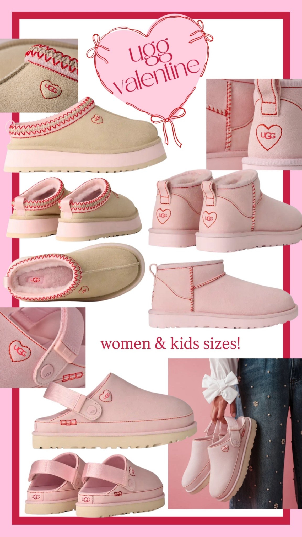 Ugg love collection, Ugg tazz love, Ugg Valentine’s Day, valentines Uggs, kids Uggs, girls Uggs, toddler Uggs, pink Uggs, Ugg boots, gifts for her, galentines day

Obsessed with the new Ugg Love collection! SO CUTE!!😍💌🎀 Womens and kids sizes!❤️ 

#LTKSeasonal #LTKValentine #LTKKids