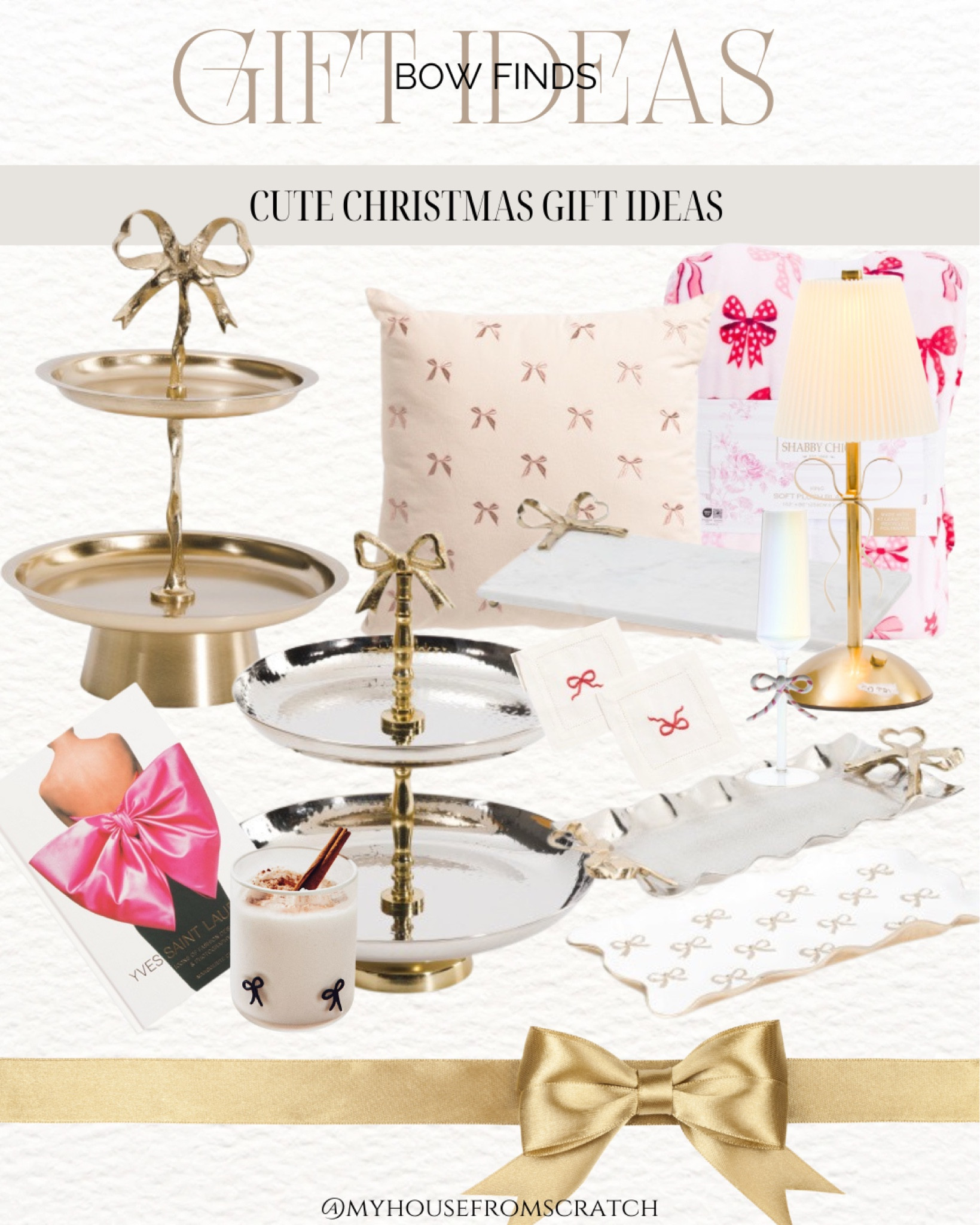 Cute Christmas gift ideas, bow home finds 



#LTKGiftGuide #LTKStyleTip #LTKHome