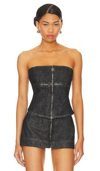 Miaou Ana Corset in Black. - size S (also in L, M, XS, XXS) | Revolve Clothing (Global)
