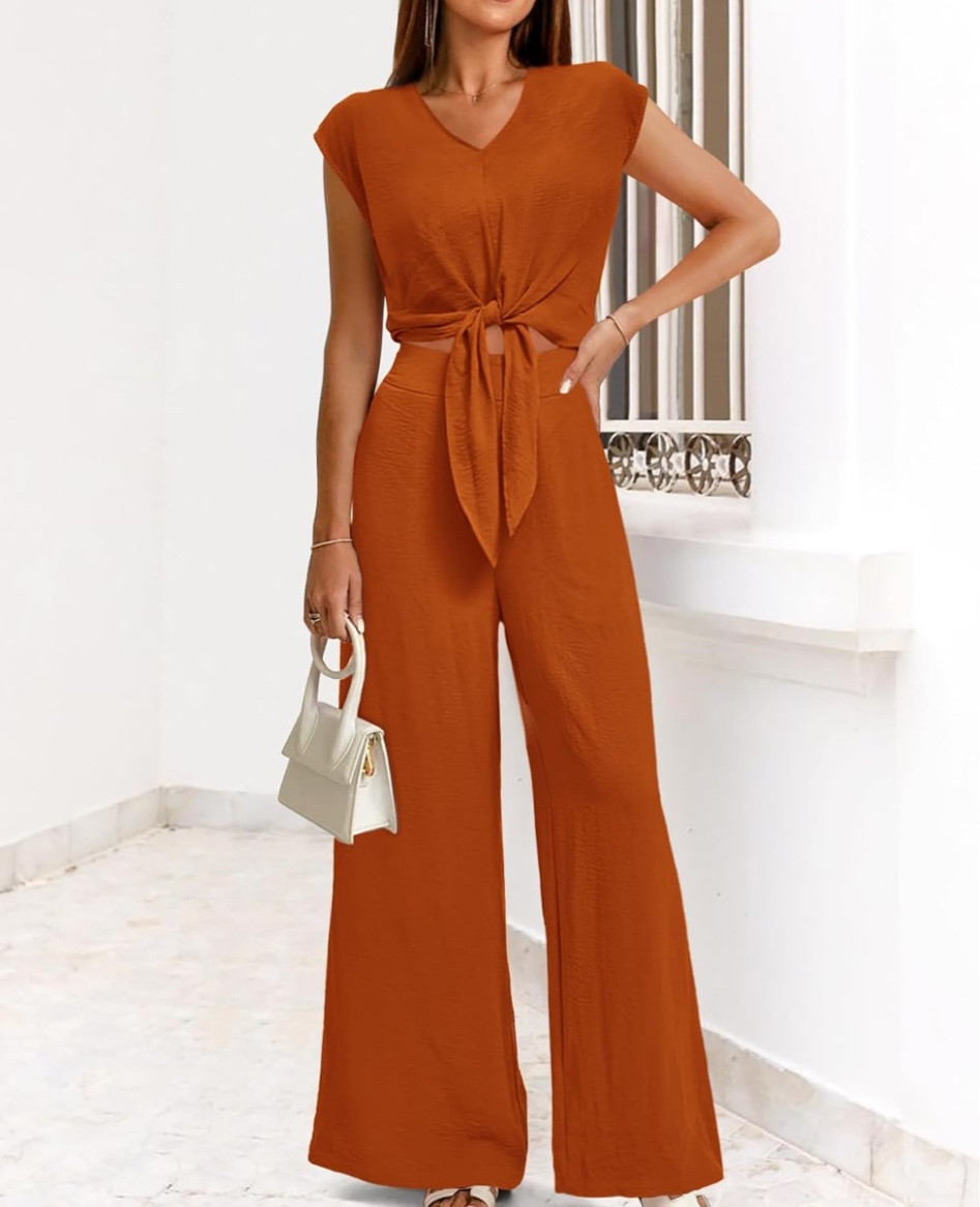 Beautiful Fall 2 piece, high waisted, wide leg pants and cute top 

#LTKFallSale #LTKStyleTip #LTKSeasonal