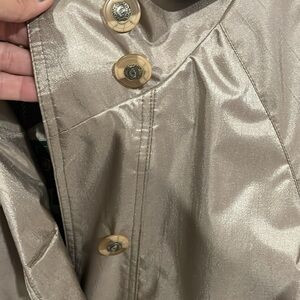 British Mist Jacket Trench Coat Metallic Bronze Good 6P | Poshmark