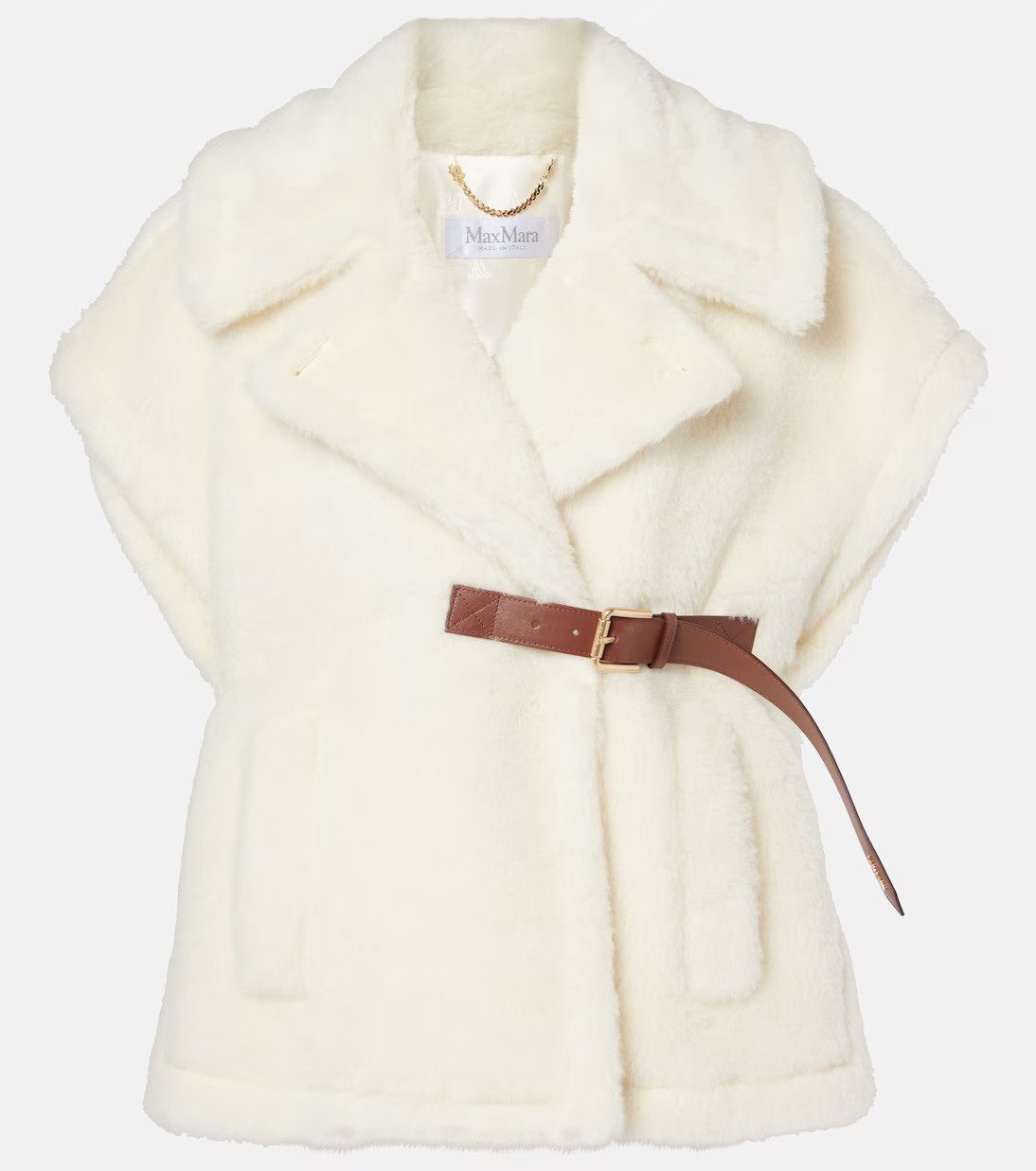 Abavo wool and silk teddy cape | Mytheresa (US/CA)