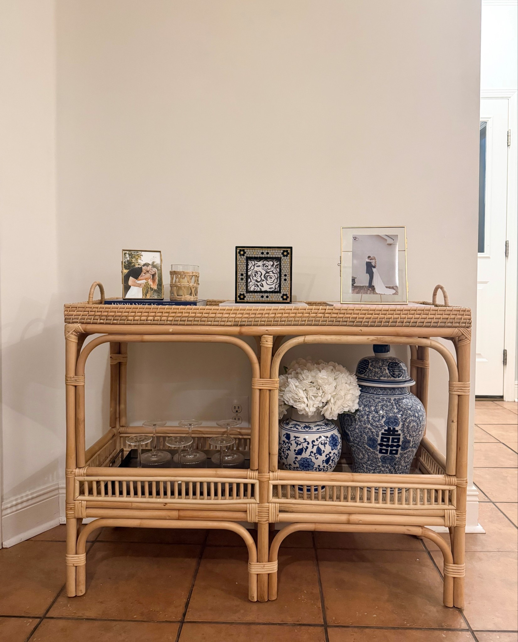 The most complimented piece of furniture in my house… this rattan console table / bar cart! On sale for $260 at Wayfair!

#LTKSeasonal #LTKHome #LTKSaleAlert