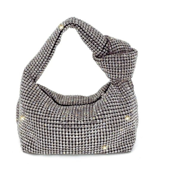 Madison West Rhinestone Silver Handbag - NWT | Poshmark