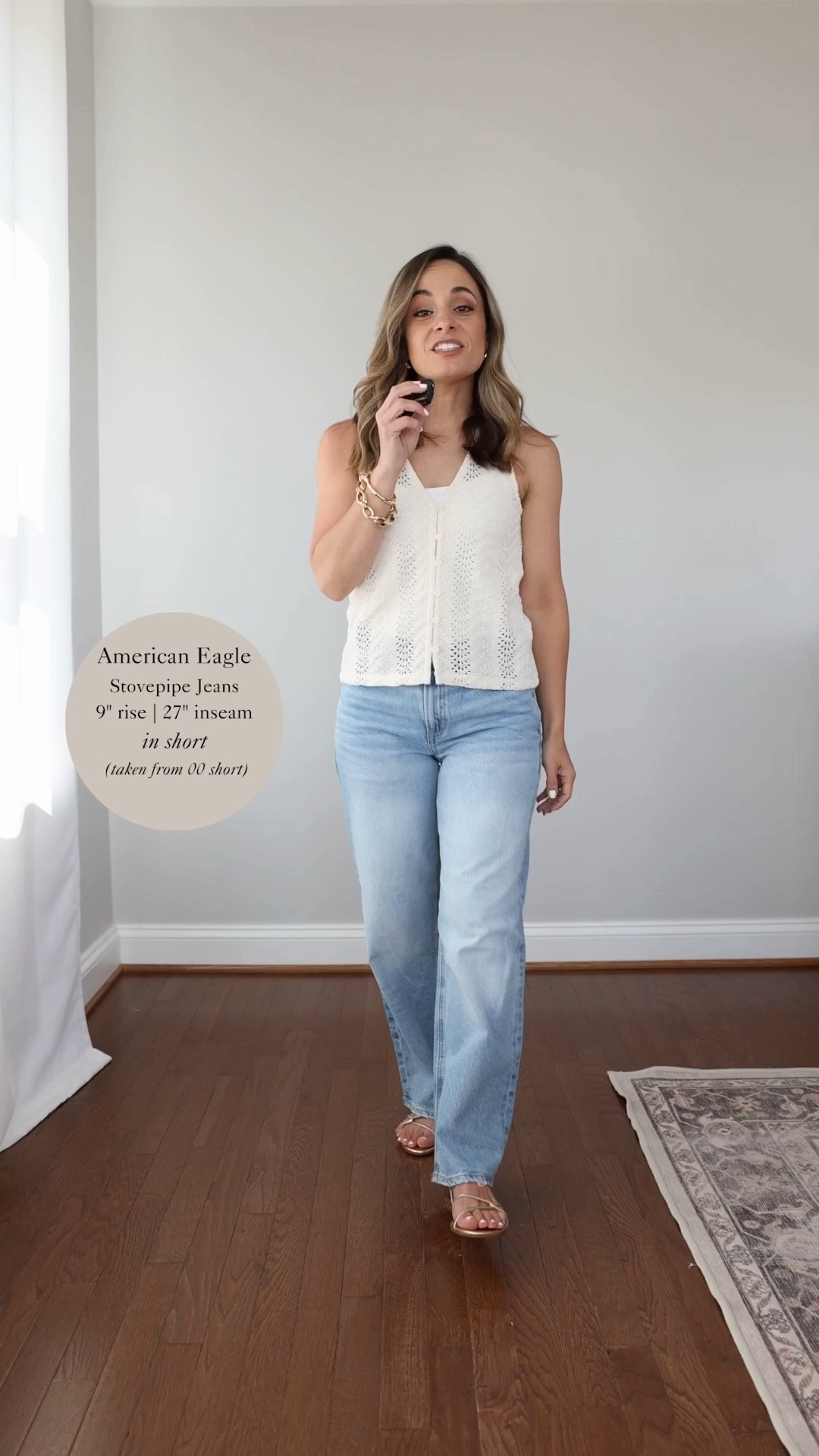 Under $50 again! 

I’ll keep signing the praises of these jeans until they sell out. So comfortable and lots of rave reviews from my followers. 

The rise varies by size which is a little confusing but my pair (00 short) has a mid 9” rise. They have a 27” inseam in short but go down to extra short which has a 25” inseam. True to size!

#LTKPetite #LTKSaleAlert