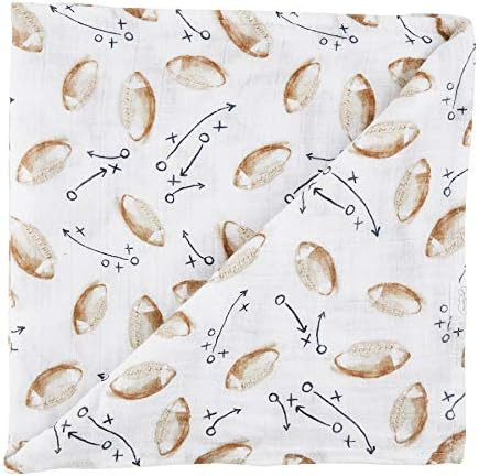Mud Pie Football Muslin Swaddle, Multi | Amazon (US)