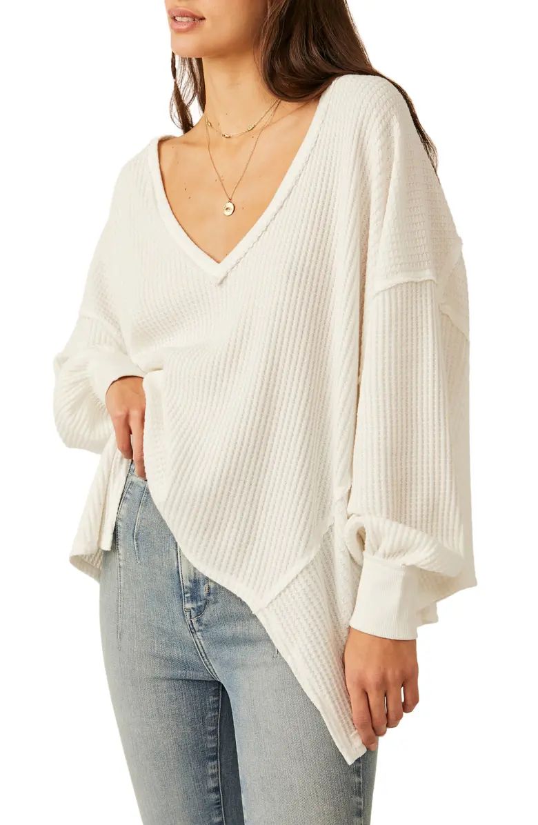 Coraline Balloon Sleeve Thermal Top | Nordstrom