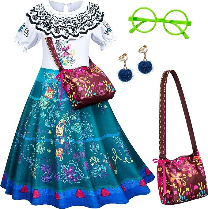 Magic Family Princess Costume Dress for Girls Birthday Halloween Party with Full Accessories | Amazon (US)