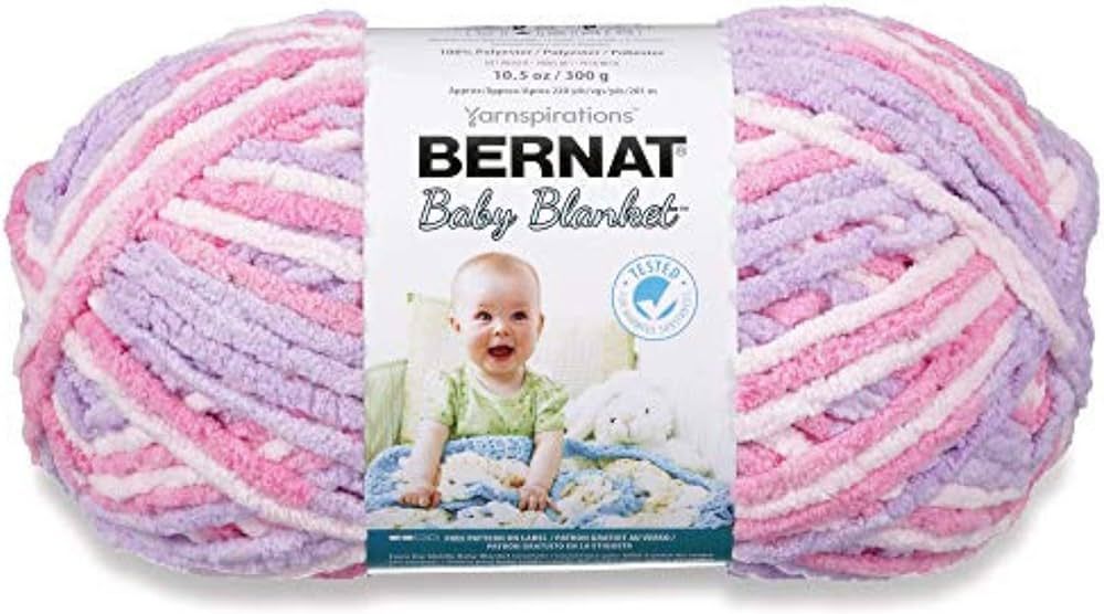Bernat Baby Blanket Big Ball Pretty Girl | Amazon (US)