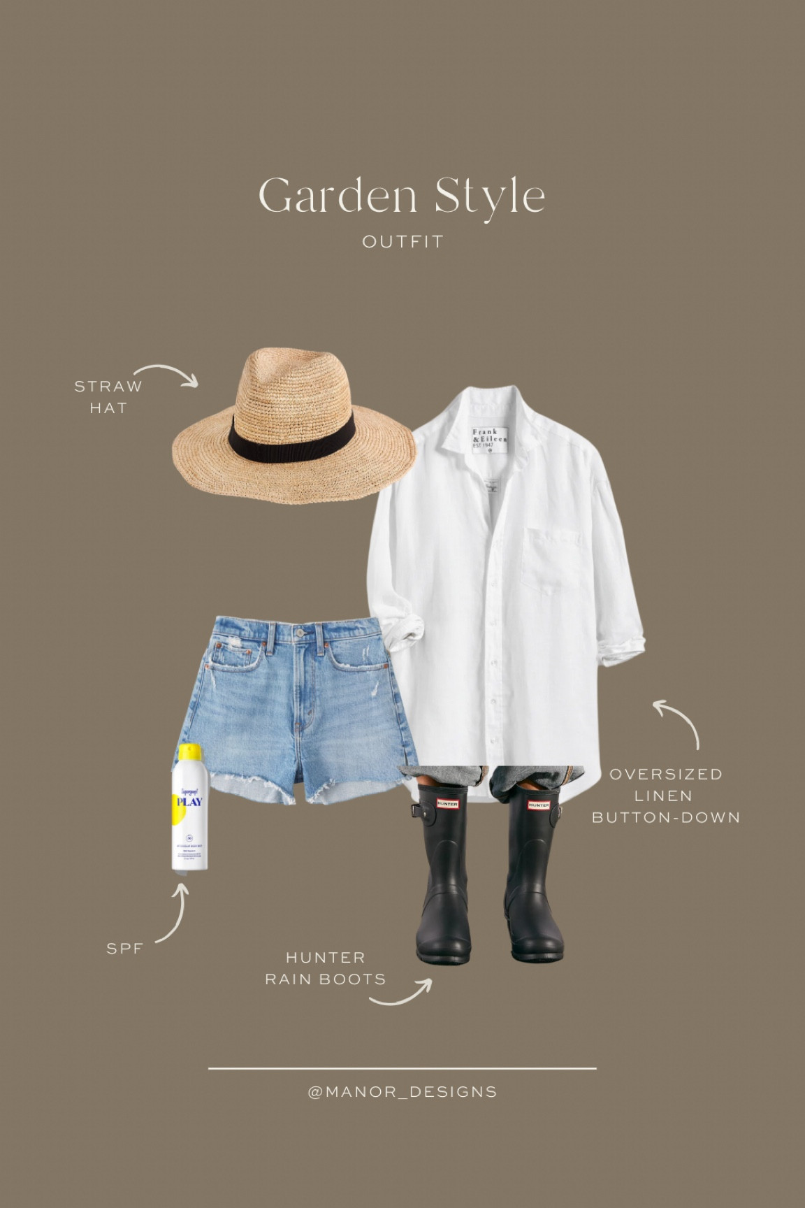 The perfect outfit for working in your garden. And these are all pieces I wear loads of other times too!
An oversized button down, a straw hat and Jean shorts are even great to style with tennis shoes this season! 


#LTKFind #LTKSeasonal #LTKshoecrush