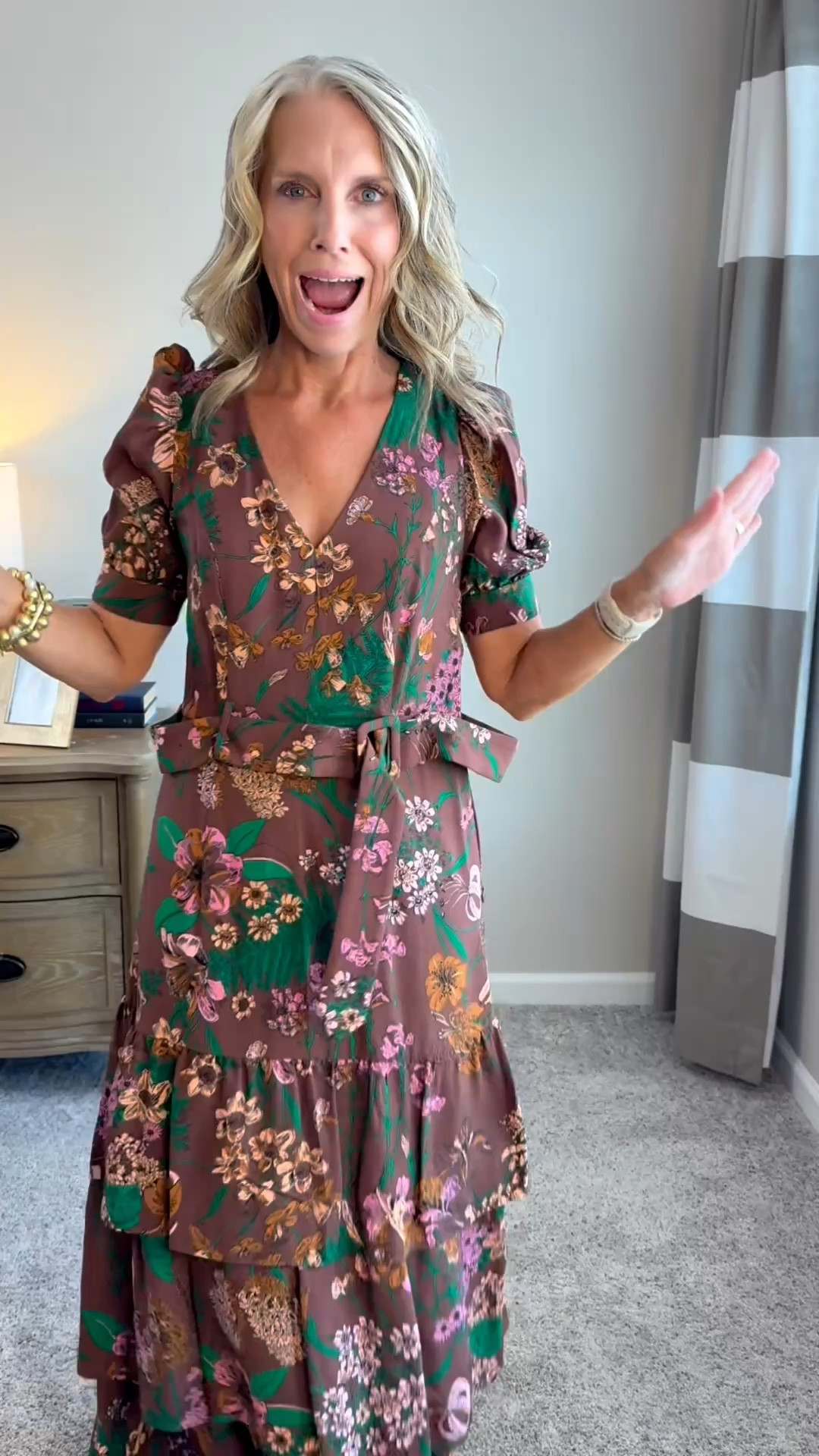 OK if you miss this one on sale the first time it’s 20% off again this weekend and oh my gosh is it ever gorgeous! I’m wearing a size 2 and it’s the perfect everything dress dress it up and take it to a wedding. Wear it to work. Wear it for a fancy dinner out with your husband

#LTKgrwm #LTKOver40 #LTKSaleAlert