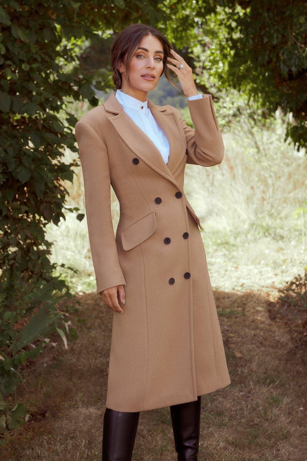Lydia Millen Italian Virgin Wool Corset Waist Coat | Karen Millen UK + IE + DE + NL