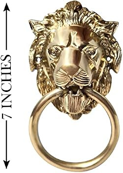 Authentic Vintage Brass Lion Door & Gate Knocker Handle Pull Door Accessories Home Decor | Amazon (US)
