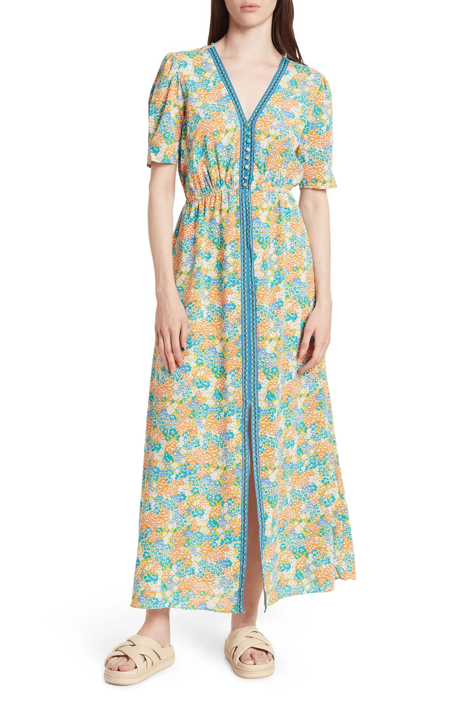 MELLODAY Floral Print Maxi Dress | Nordstromrack | Nordstrom Rack