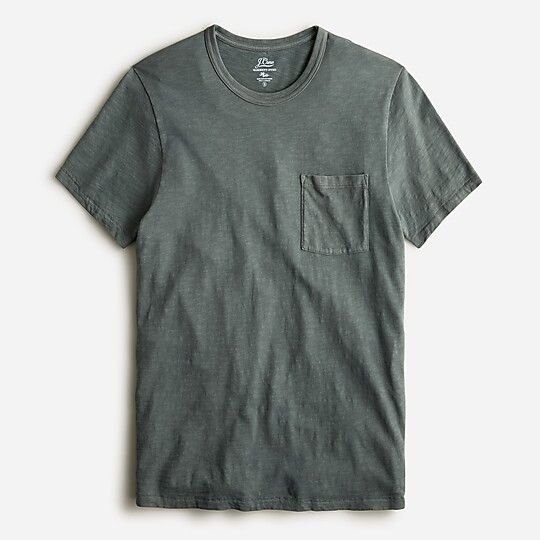 Garment-dyed slub cotton crewneck T-shirt | J. Crew US
