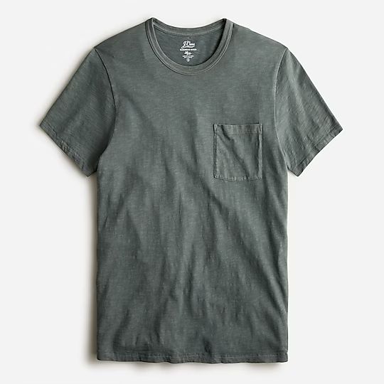 Garment-dyed slub cotton crewneck T-shirt | J.Crew US