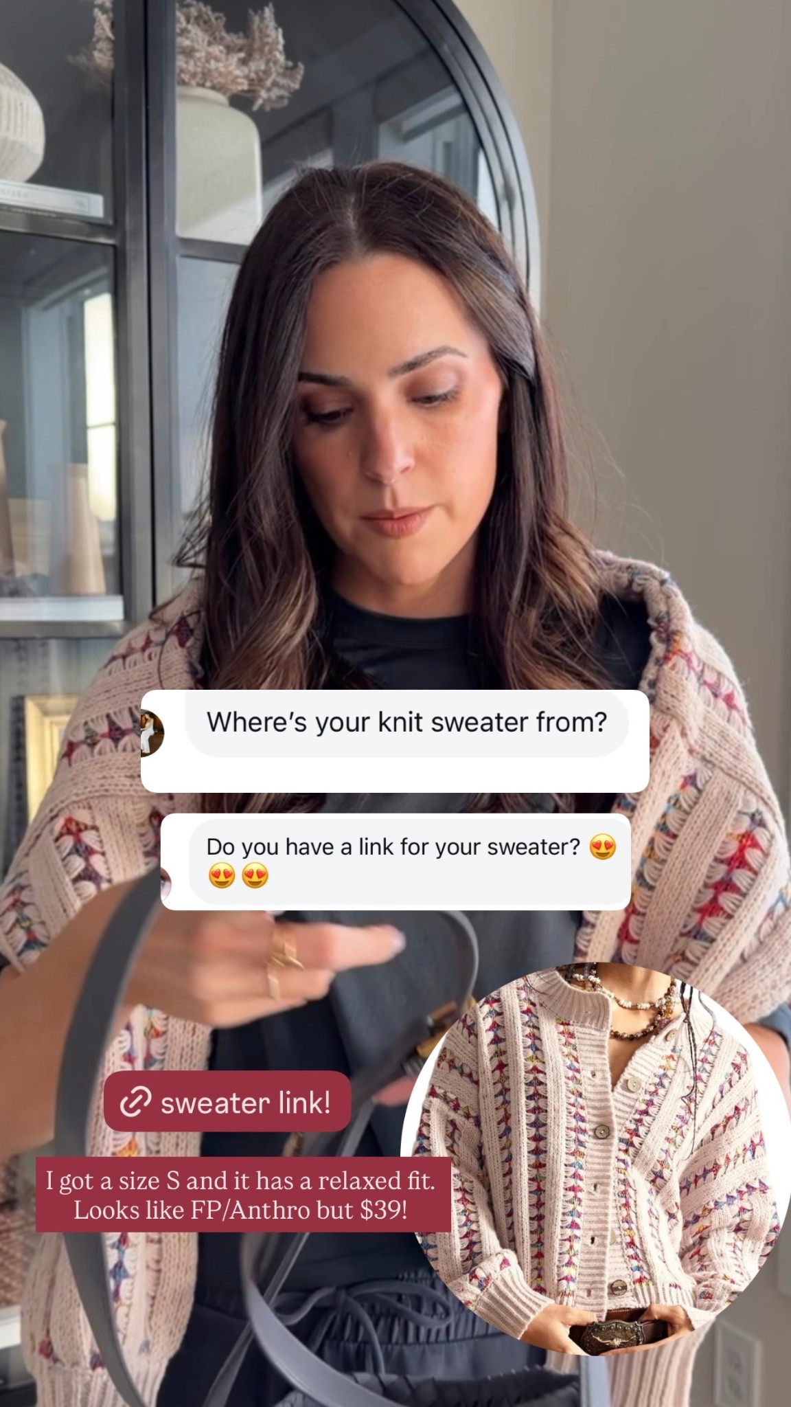 I got a size S and it has a relaxed fit. Looks like FP/Anthro but $39!