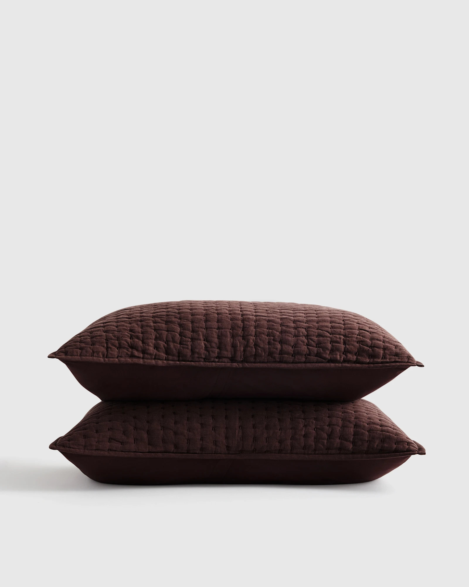 European Linen Cotton Stitch Sham Set | Quince