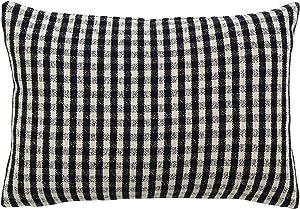 Creative Co-Op Woven Recycled Cotton Blend Lumbar, Gingham, Black and White Pillow Covers, 24" L ... | Amazon (US)