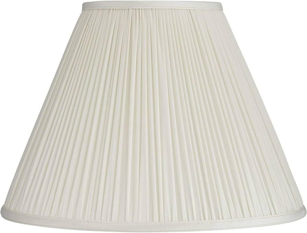 Beige Mushroom Pleated Medium Empire Lamp Shade 7" Top x 16" Bottom x 12" Slant x 11.25" High (Sp... | Amazon (US)