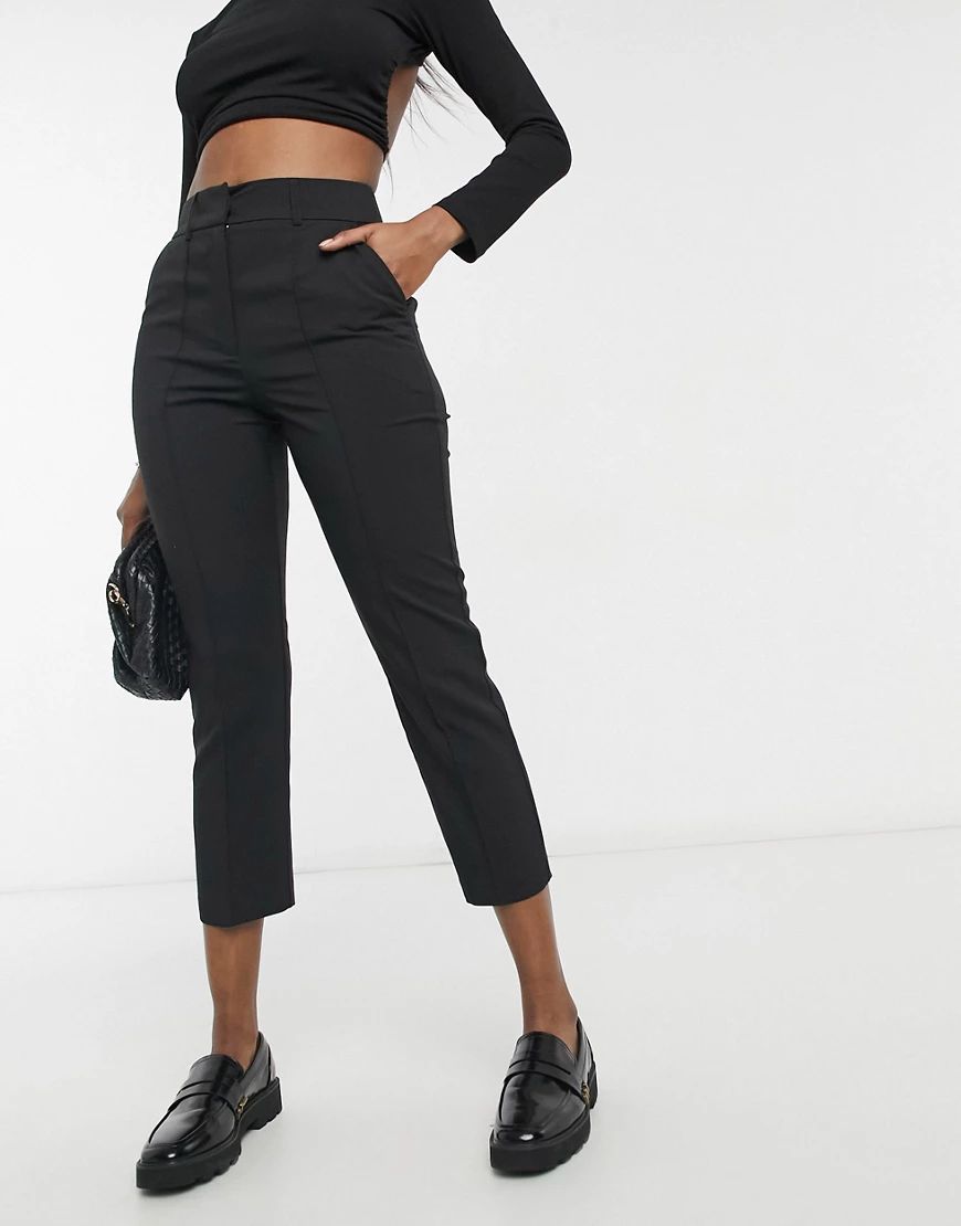 ASOS DESIGN tailored smart mix & match cigarette suit pants in black | ASOS (Global)