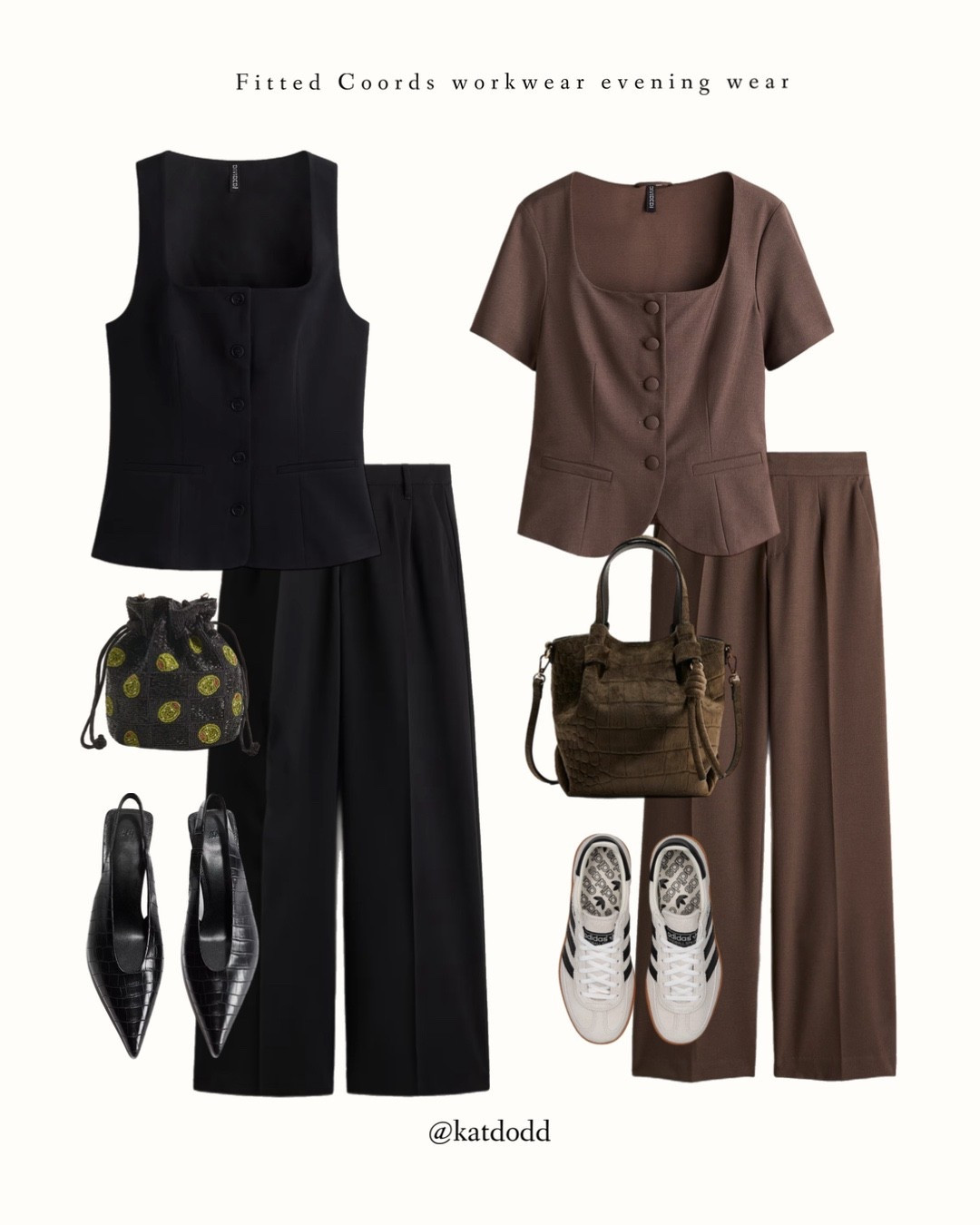 Coords to dress up or down! 🤍🤍 I love outfits like this and these adidas spezials are on sale for £60!!! Amazing offer 🤍🥰


H&M Coords workwear occasion wear black and brown black stilettos olive beaded bag croc cross body bag adidas spezial cream and black sale

#LTKsale #LTKuk #LTKstyletip