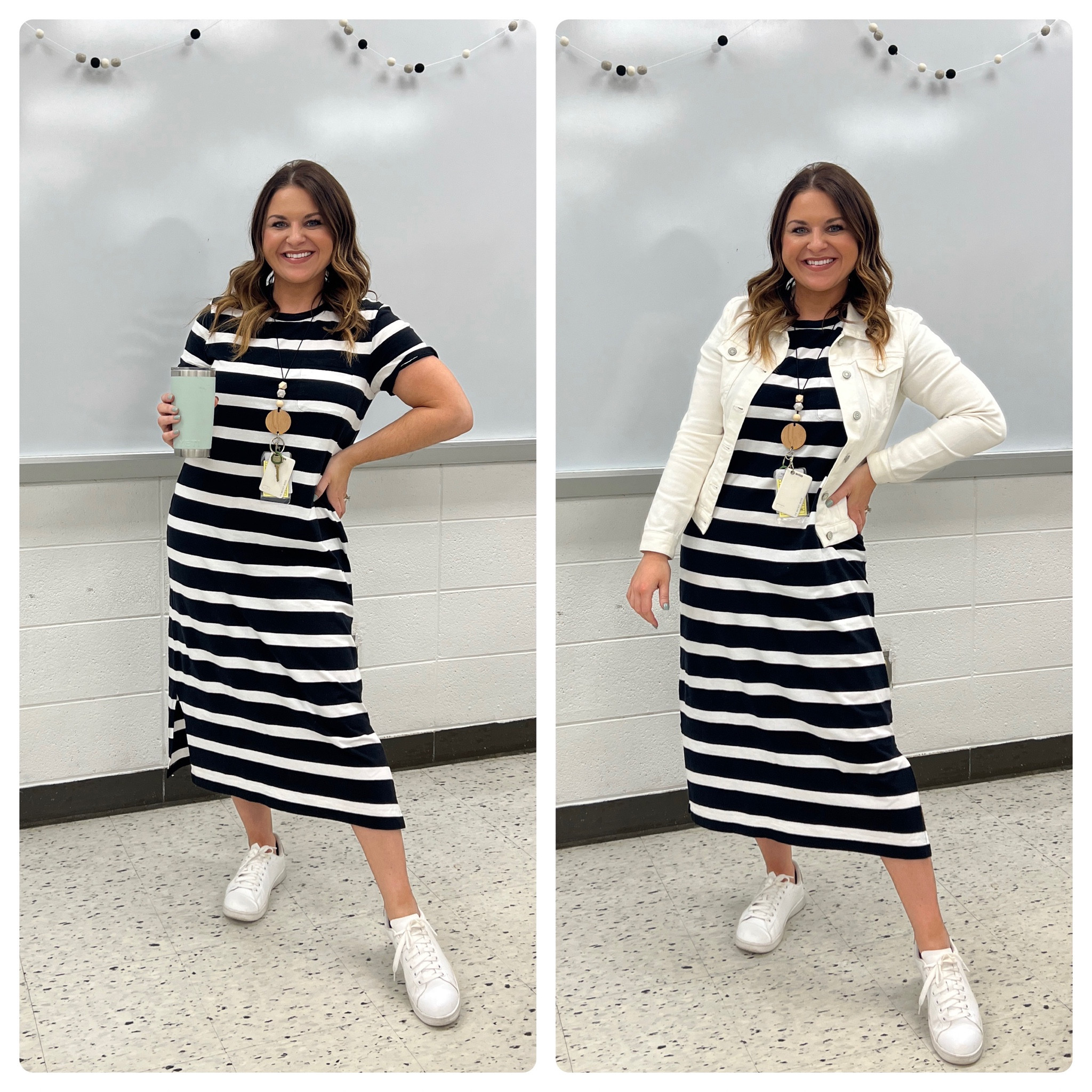 The cutest dress ever from @walmart will make you so super comfy for the classroom! Literally a dream outfit for teachers! #ad #walmart #walmartpartner 

#LTKunder50 #LTKworkwear #LTKFind
