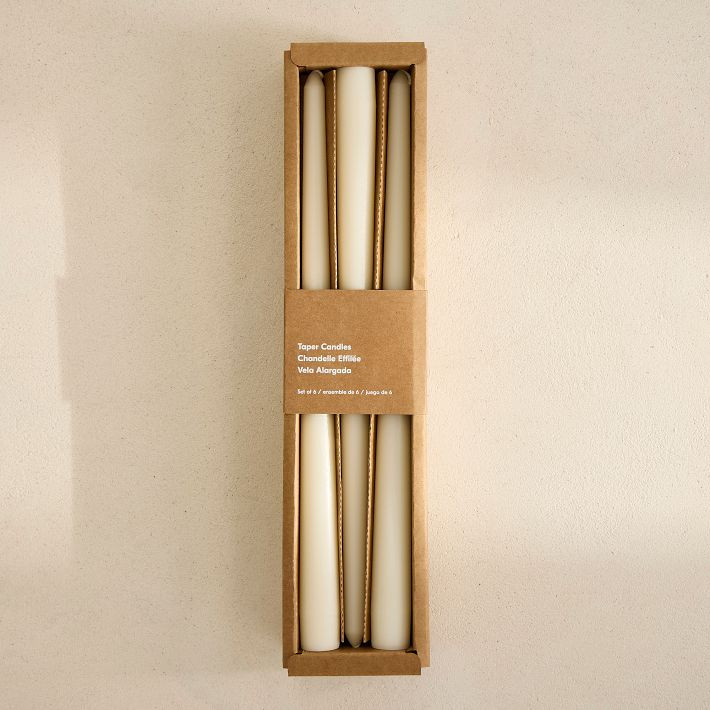 Signature Wax Taper Candles (Set of 6) | West Elm (US)