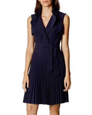 KAREN MILLEN Pleated Trench Dress | Bloomingdale's (US)