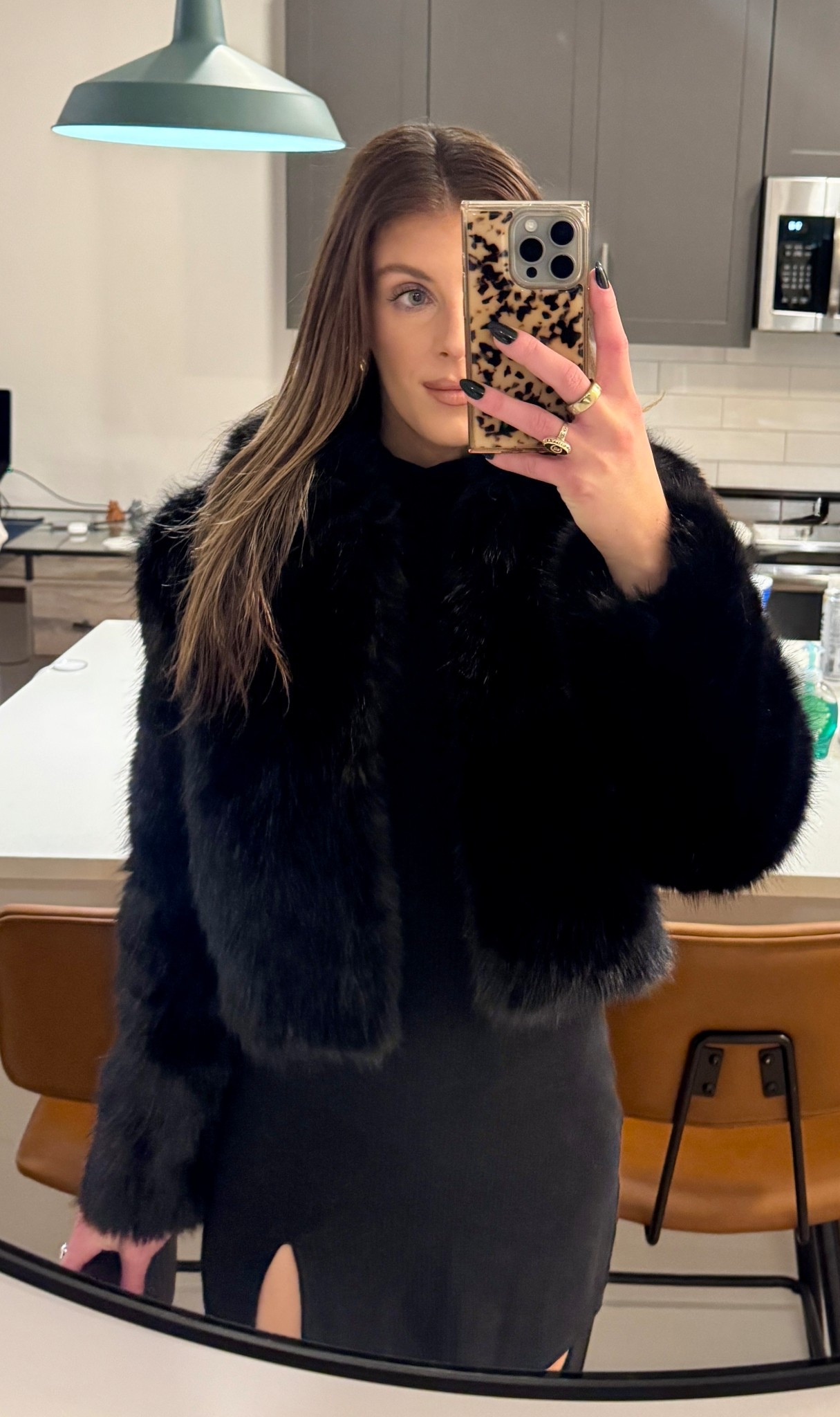 Winter night out outfit 🖤
This faux fur jacket instantly elevates a simple black dress — linking everything I’m wearing.

#LTKootd #LTKSeasonal #LTKU