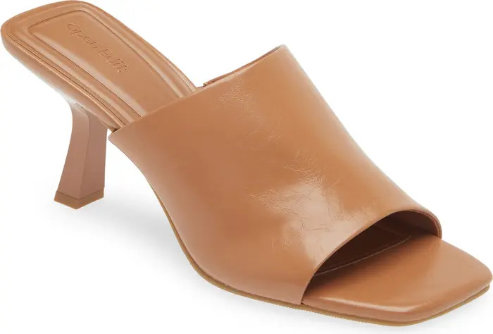 Open Edit Tricia Square Toe Slide Sandal (Women) | Nordstrom | Nordstrom