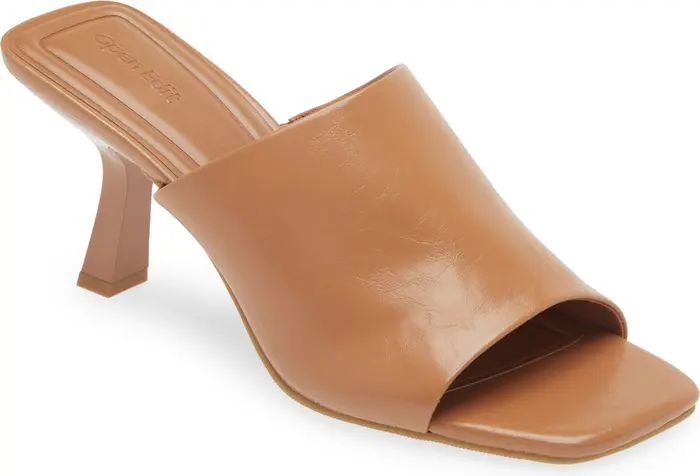 Open Edit Tricia Square Toe Slide Sandal (Women) | Nordstrom | Nordstrom