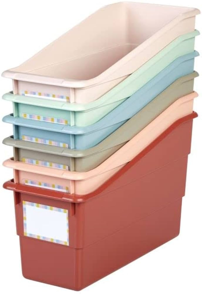 Really Good Stuff Durable Book and Binder Holders - Boho, Set of 6 | Amazon (US)