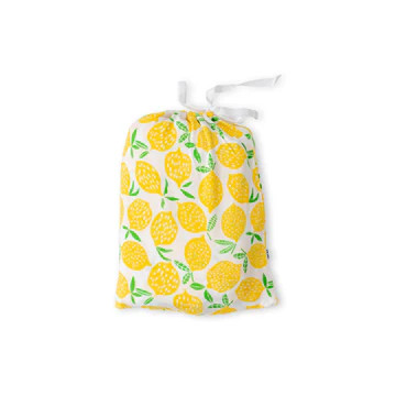 Lemons Fitted Crib Sheet | Little Sleepies