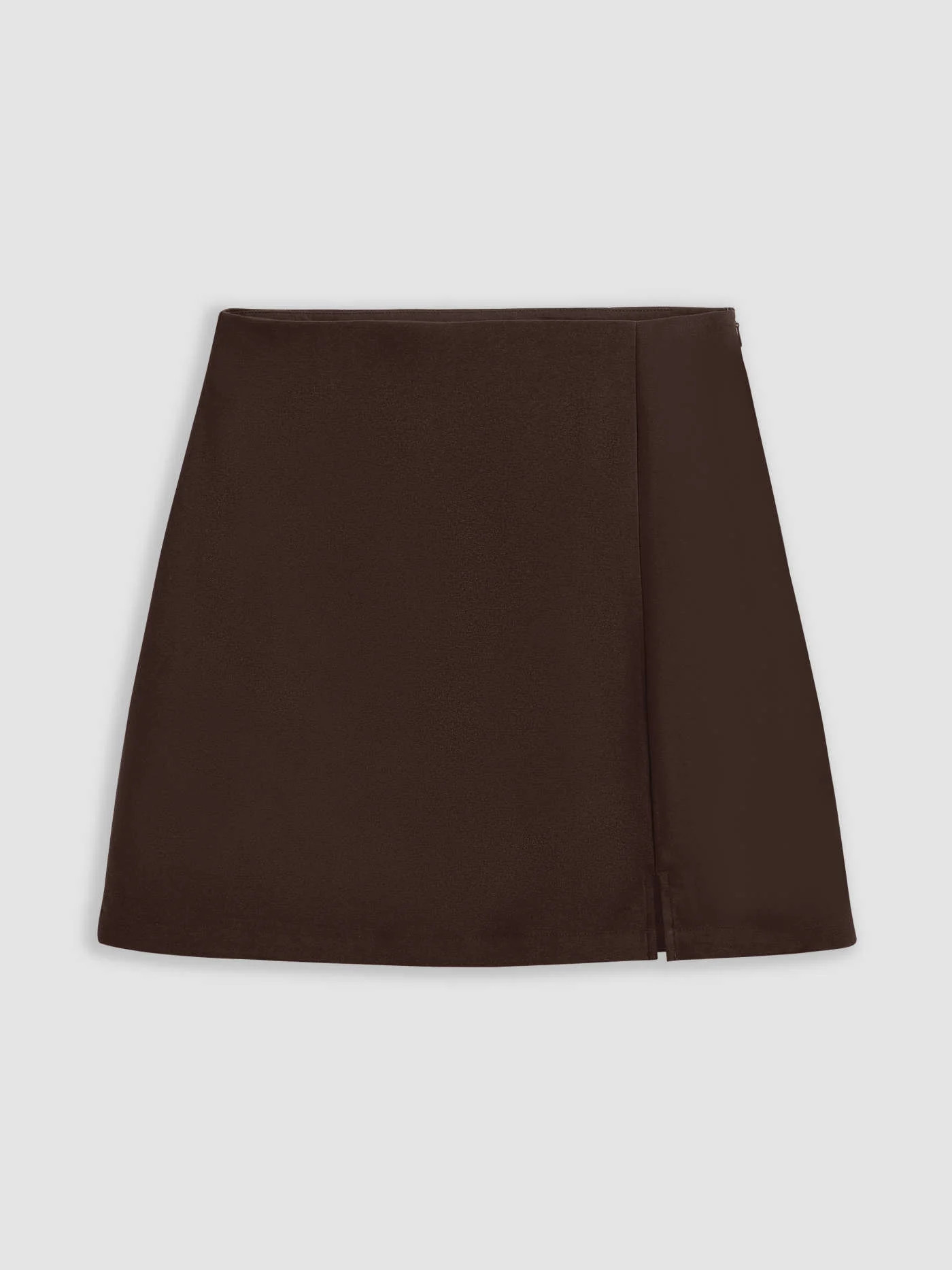 Jupe Mini Fendue à Fermeture Éclair et Taille Haute | Cider