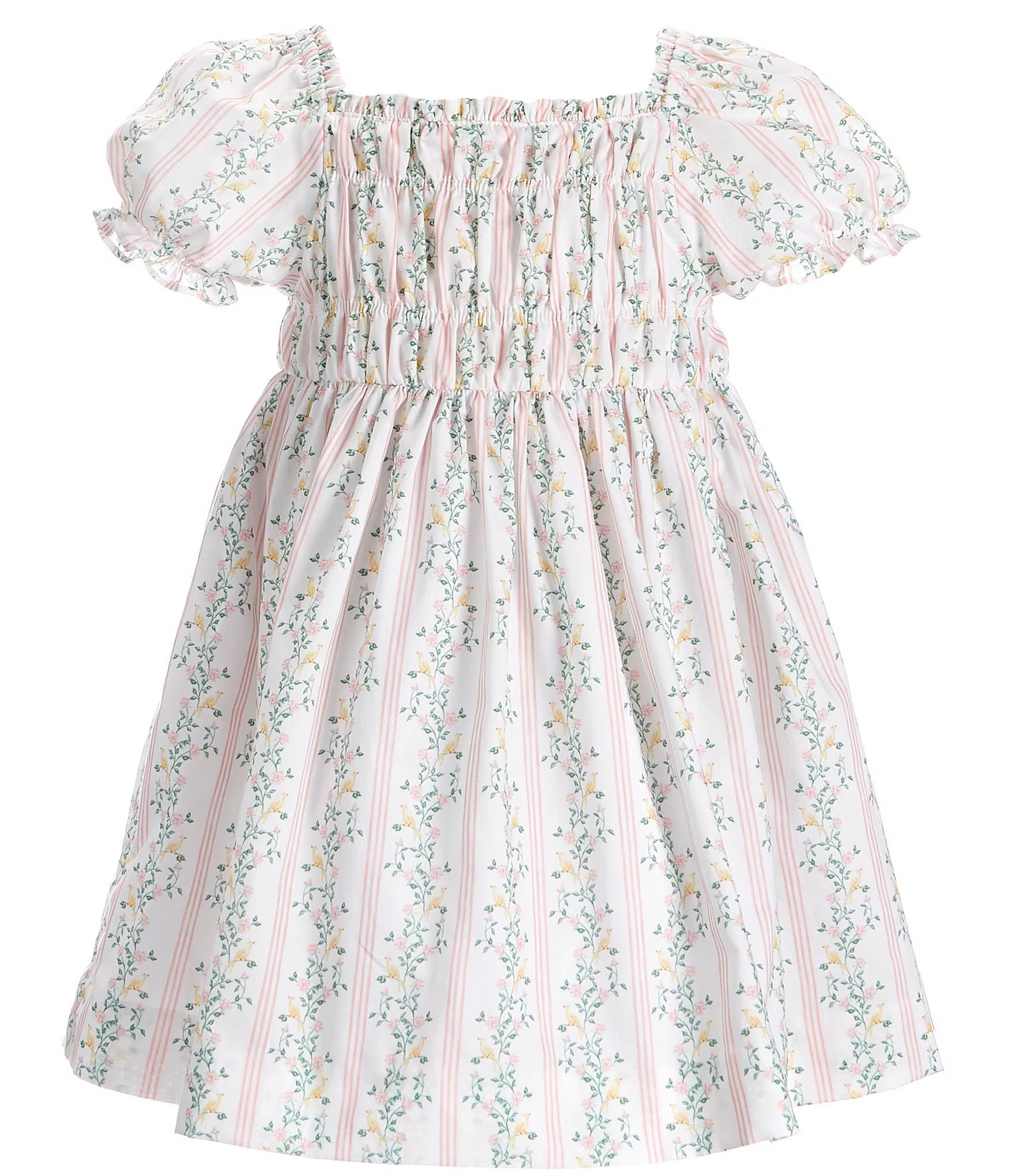 X Pearly Gates Little Girls 2T-6X Flutter-Sleeve Bunny Print Dress | Dillard's