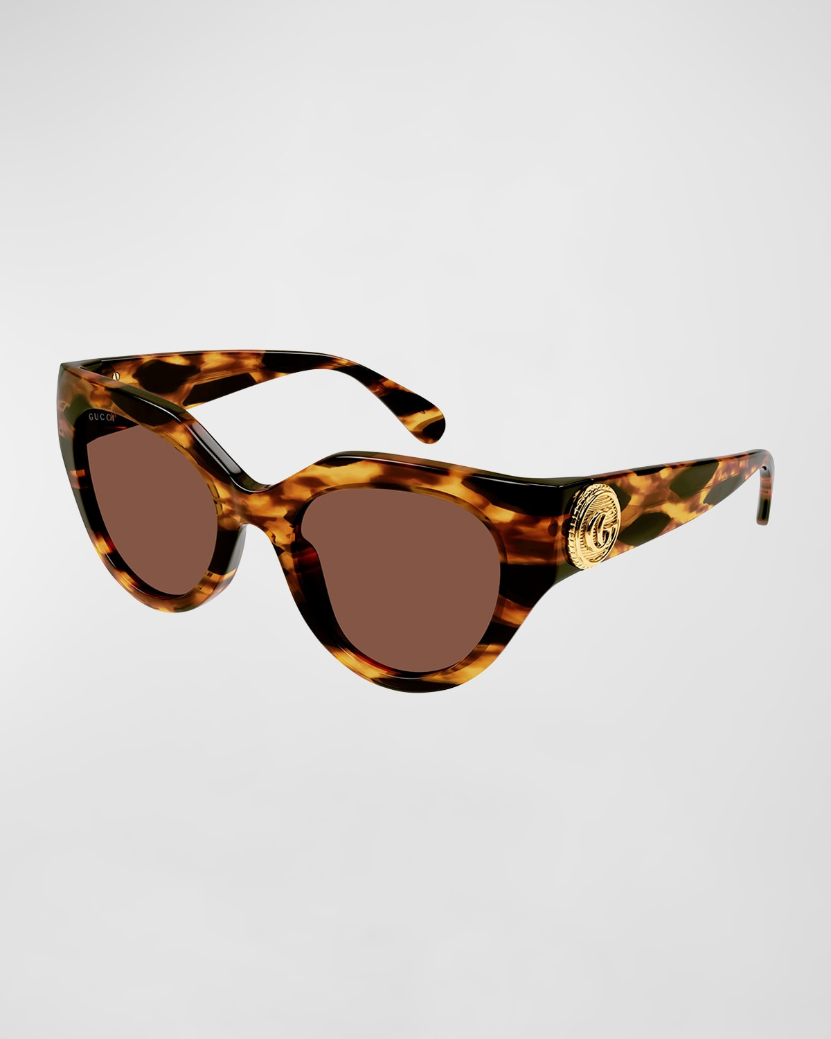 GG Emblem Acetate Cat-Eye Sunglasses | Neiman Marcus