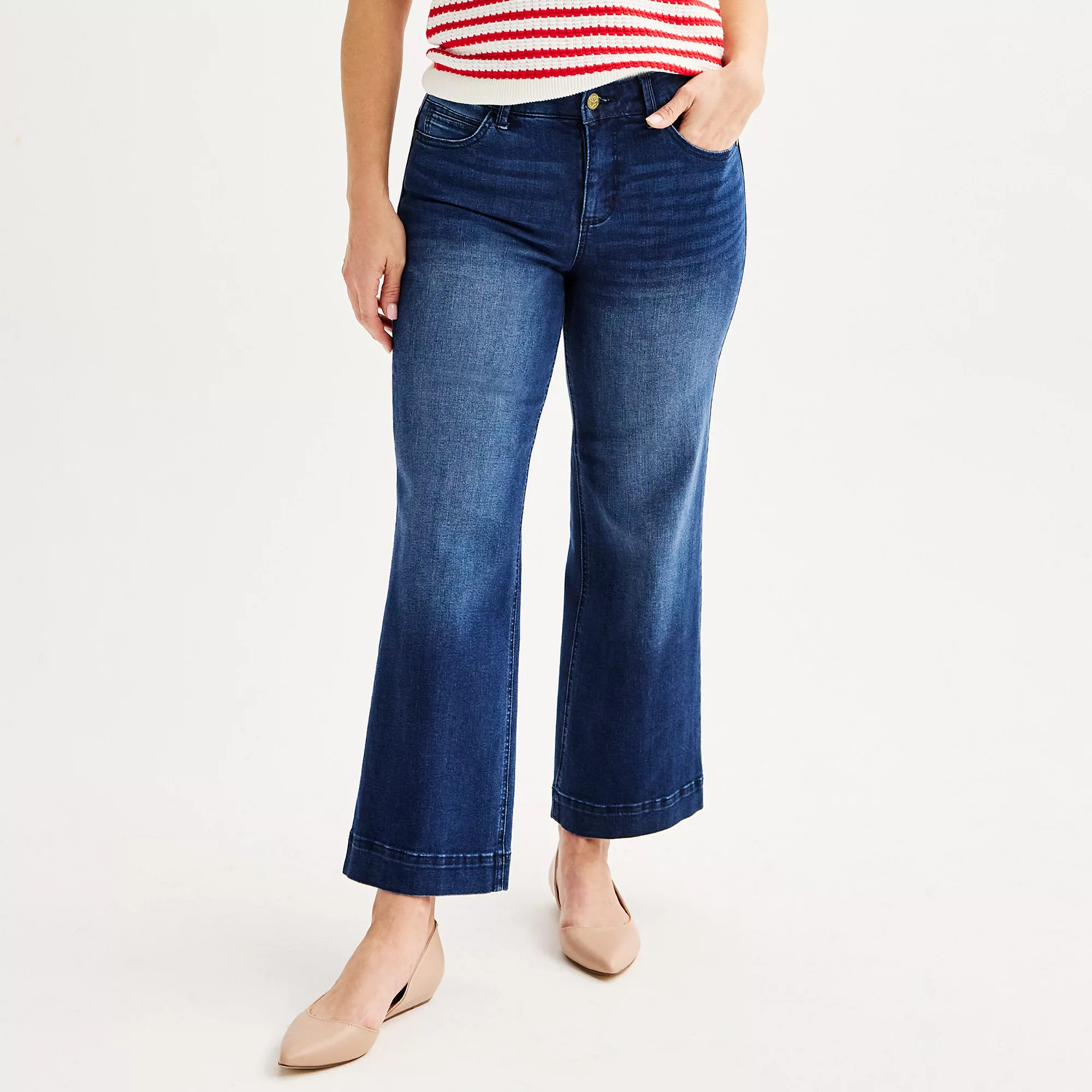 Women's Draper James Wide-Leg Crop Pants | Kohl's