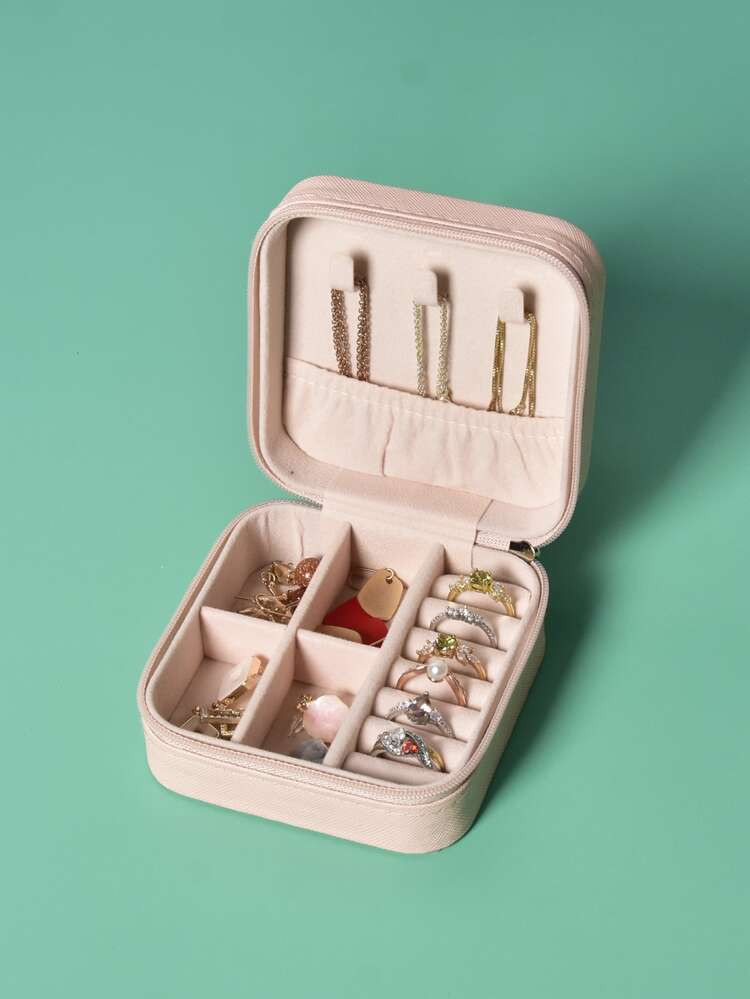 Solid Color Jewelry Storage Box | SHEIN