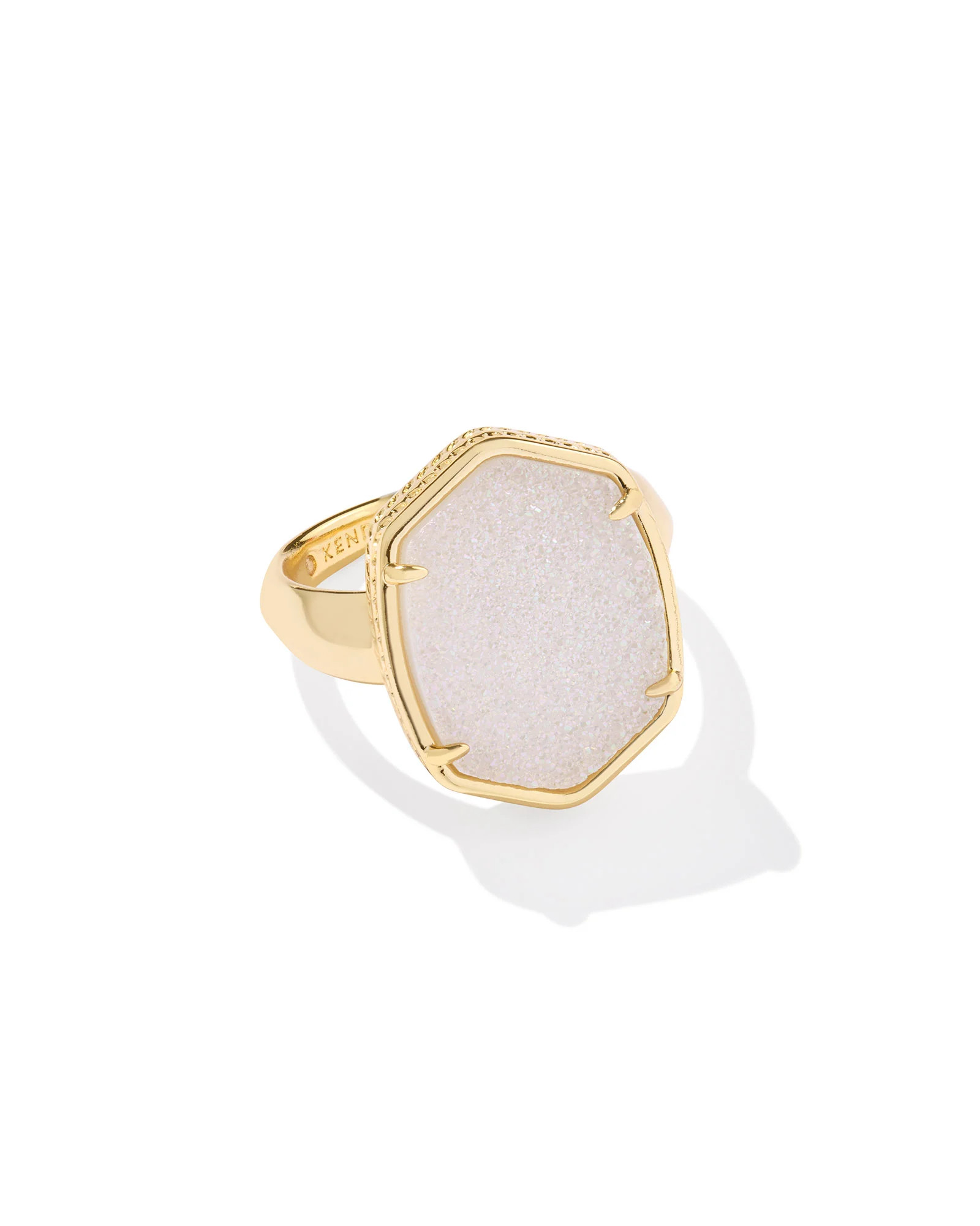 Daphne Gold Statement Ring in Iridescent Drusy | Kendra Scott
