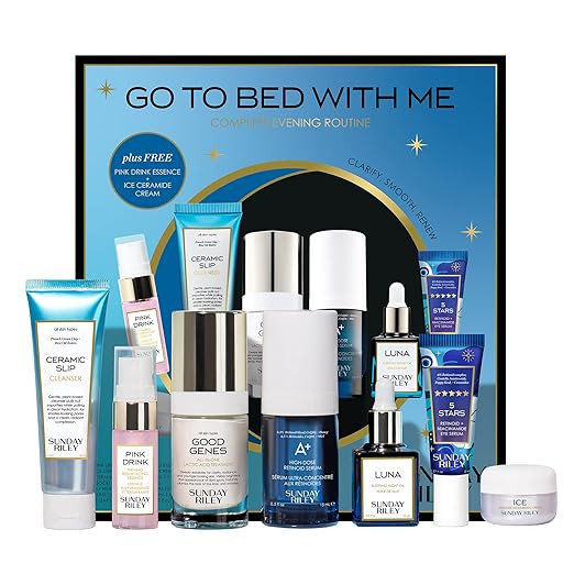 Amazon.com: Sunday Riley Go To Bed With Me Complete Anti Aging Evening Skincare Set, 1 ct. : Beau... | Amazon (US)