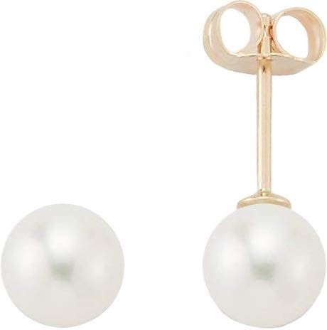 Amazon.com: MATEO New York Womens 6mm Pearl Studs : Clothing, Shoes & Jewelry | Amazon (US)
